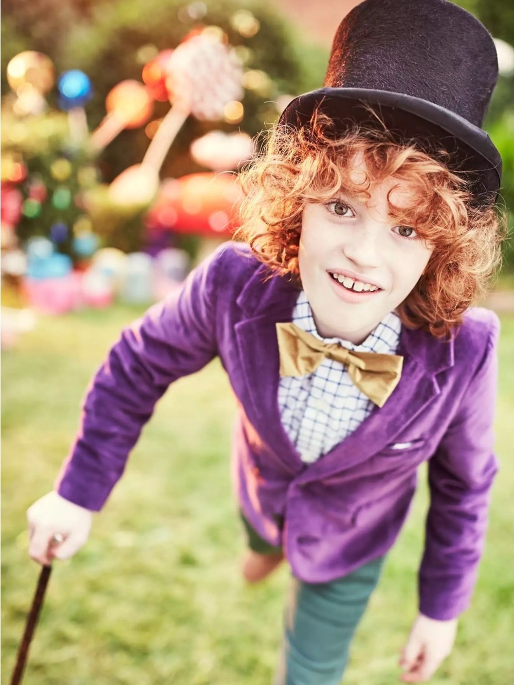 Boden Purple Velvet Kids Blazer